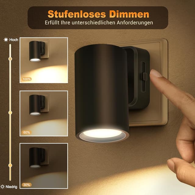 Thumbnail 2 de JandCase Nachtlicht Steckdose 320° Drehbar