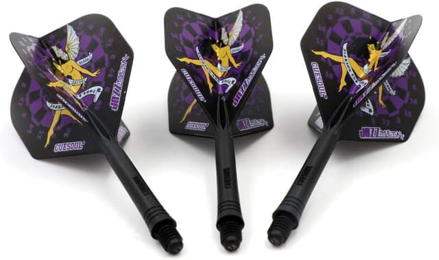 Detalle de CUESOUL – Ensemble de 3 fléchettes avec arbre intégré et volants, forme standard