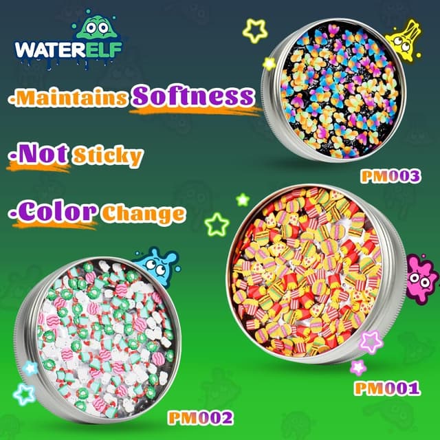Detalle de WATERELF Play Putty Slime for Kids (PM003) — Non-Sticky Fidget & Sensory Putty in a Compact Tin