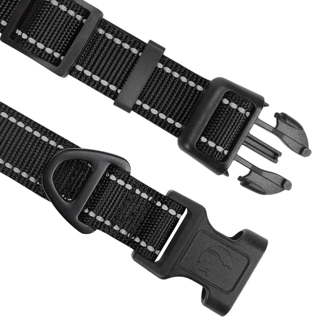 Detalle de Joytale Reflective Dog Collar, L black