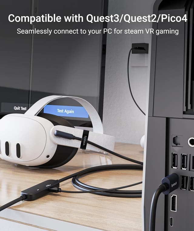 Thumbnail 6 de Syntech Cavo Link da 5 metri con ricarica separata (USB 3.0 → Type-C) per Meta Quest 3 e Quest 2