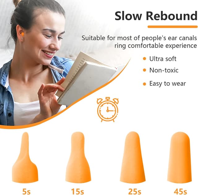 Thumbnail 2 de ACWOO Tappi Orecchie Dormire 60 paia