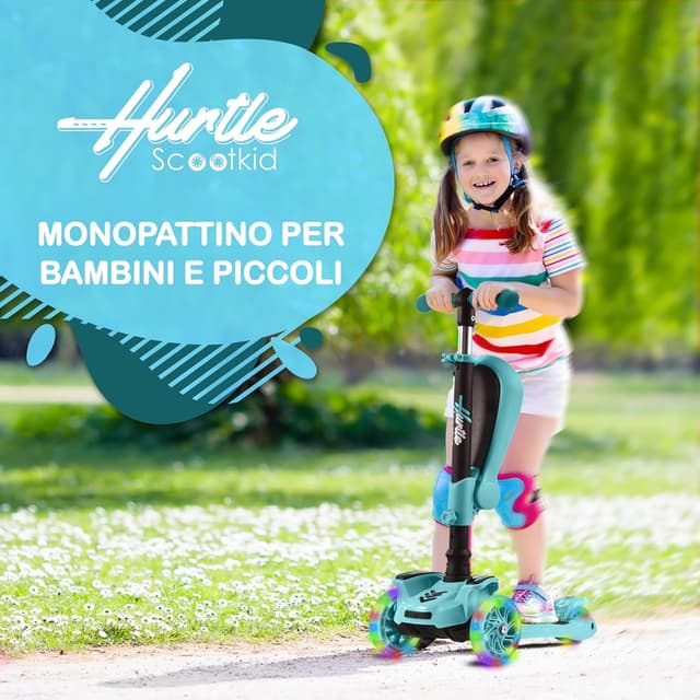 Thumbnail 1 de Hurtle Monopattino Bambino 3 ruote regolabile 65–86 cm