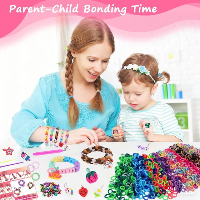 Detalle 1 de Loom Bänder Set Kinder 1500pcs ab 6