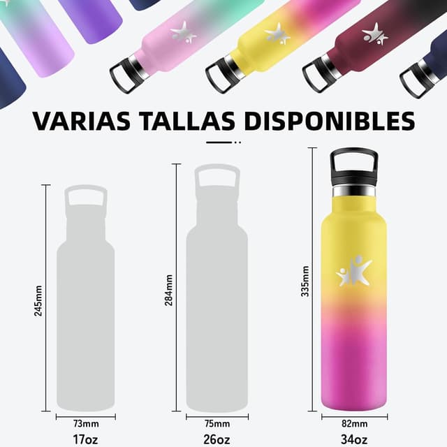 Detalle 2 de Bottiglia termica 1 litro, borraccia termica