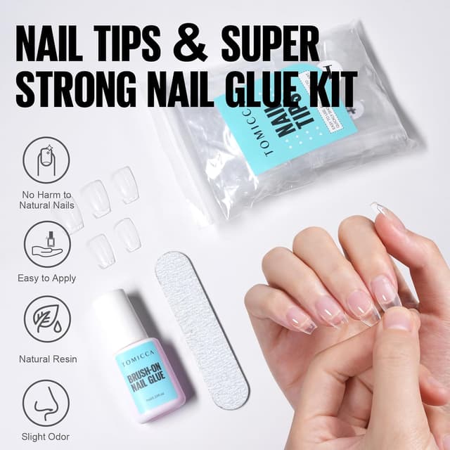 Thumbnail 1 de TOMICCA Kit Capsule Americaine Ongle 240 pièces 💅