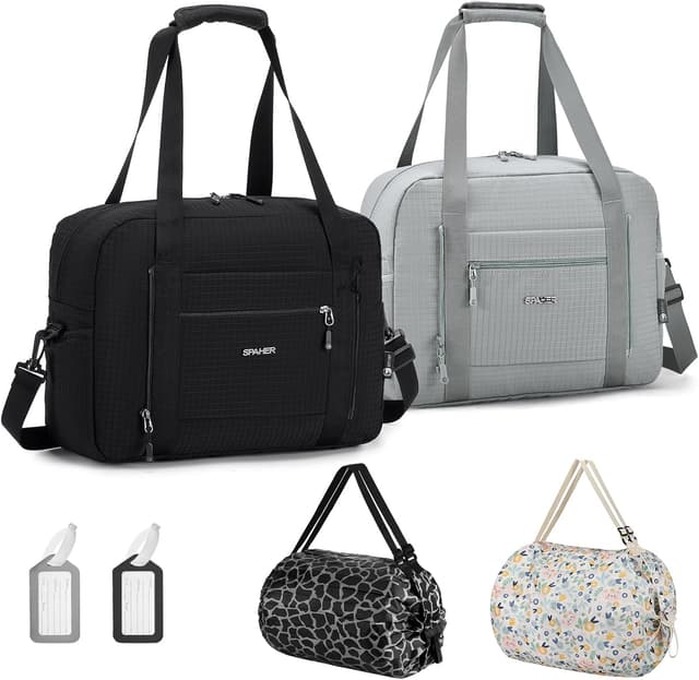 Detalle de Sac de voyage cabine SPAHER 2X 40x30x20 cm imperméable 25L avec compartiments humide