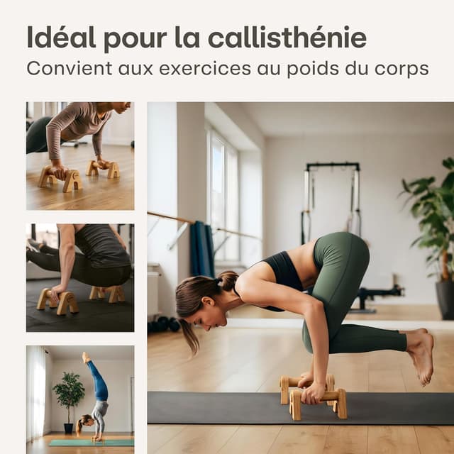 Thumbnail 4 de Praknu Barre Parallele Calisthenics 2x Poignet
