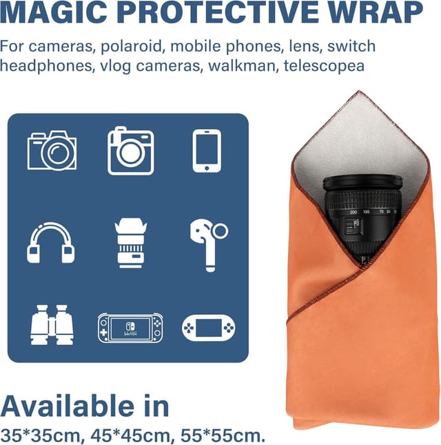 Detalle 2 de Walking Way Magic Protective Wrap Selbstklebe-Etui-Kit (45 x 45 cm) kratzfest, staubdicht, waschbar – Brown