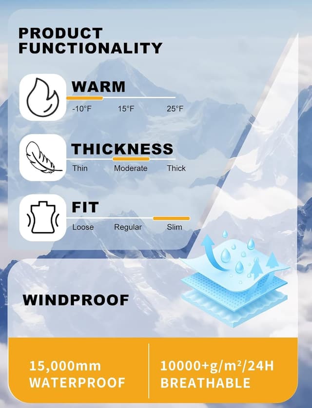 Thumbnail 5 de GSOU SNOW Womens Ski Bibs insulated waterproof ski pants