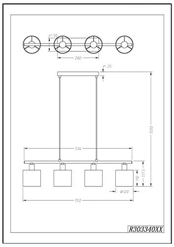 Detalle de Reality R30334001 Colgante níquel mate