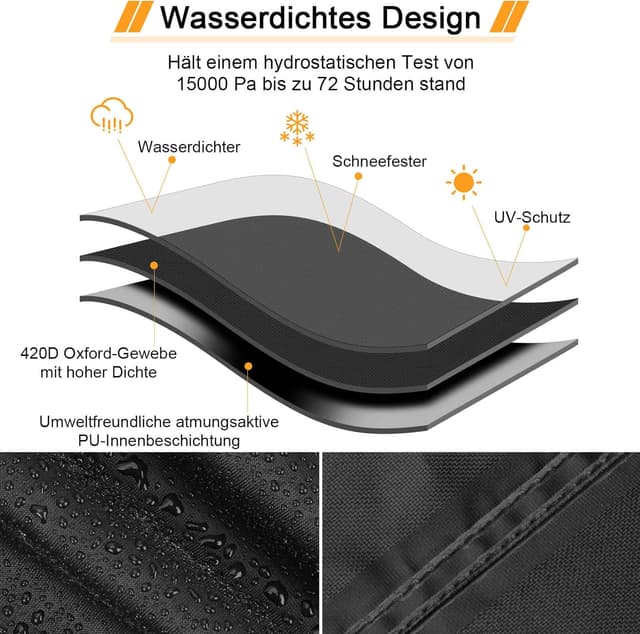 Detalle de Ezilif Gartenstuhl Abdeckung 420D 70x70x80