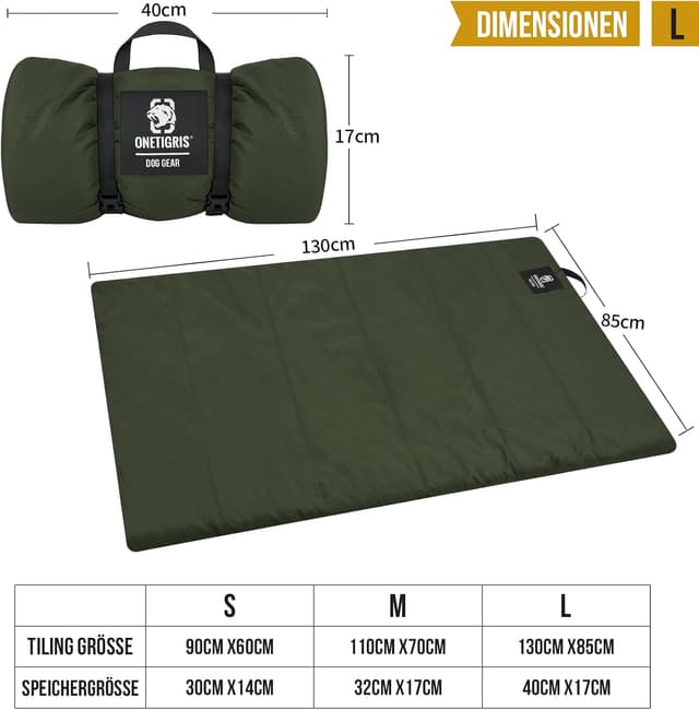 Thumbnail 3 de OneTigris Hundedecke 130 x 85 cm waschbar, wasserdichtes Hundebett 🐕🦺