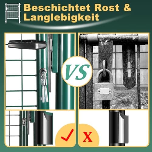 Thumbnail 3 de Ollewiellan Puerta de jardín metálica 125x100 cm