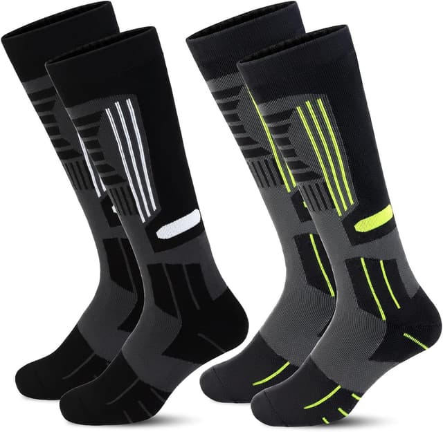 Detalle de LEOSTEP Merinowolle Kompressionsskisocken 2er