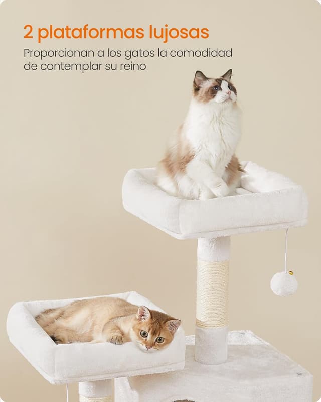 Thumbnail 2 de Feandrea PCT141W02 árbol para gatos 115 cm