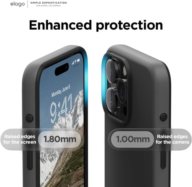 Thumbnail 4 de elago Magnetic Glide pour iPhone 15 Pro coque MagSafe, gris foncé/ noir