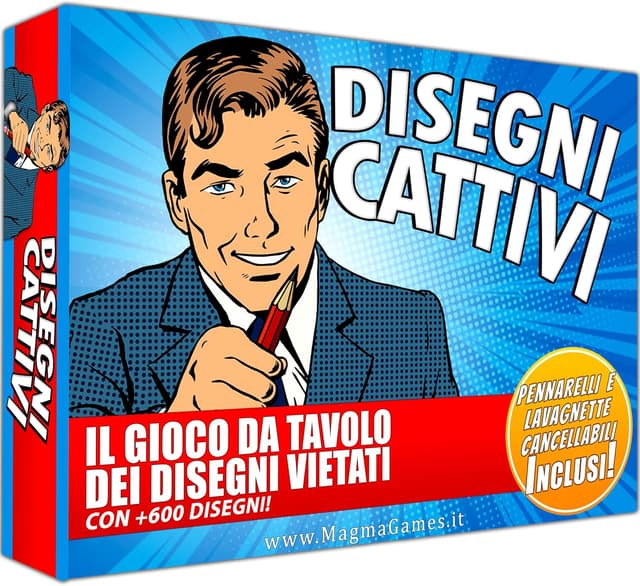 Detalle de Magma Games DISEGNI CATTIVI (+18) – gioco da tavolo per adulti con +120 carte e disegni proibiti