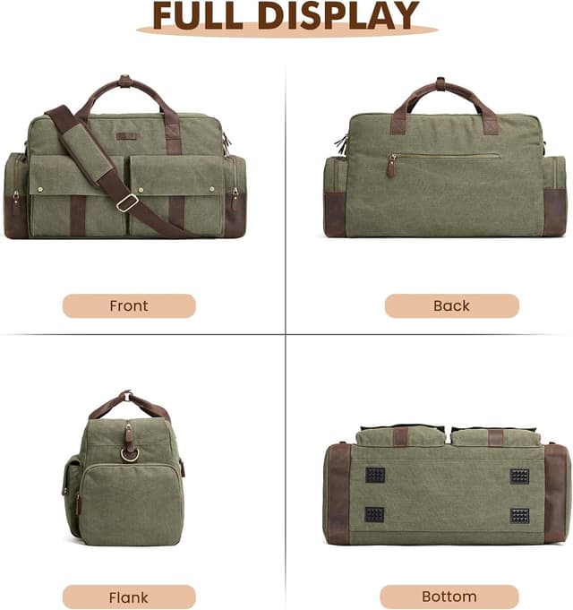 Thumbnail 6 de S-ZONE Unisex 56 L Borsa da Viaggio in Tela