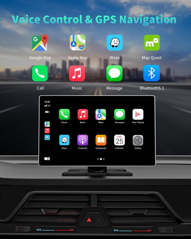 Thumbnail 3 de Madoec Portable Apple Carplay Screen 9"
