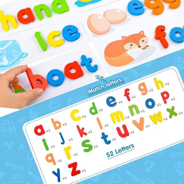 Detalle 1 de Alphabet Letter Puzzle Toddler Learning Toy 1–4 years 🧩