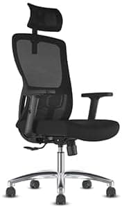 Thumbnail 4 de Silla Ergonomica con Reposacabezas y Soporte Lumbar