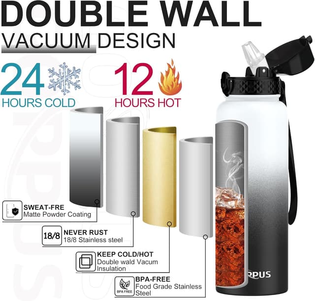 Thumbnail 4 de GOPPUS 1.2L Stainless Water Bottle
