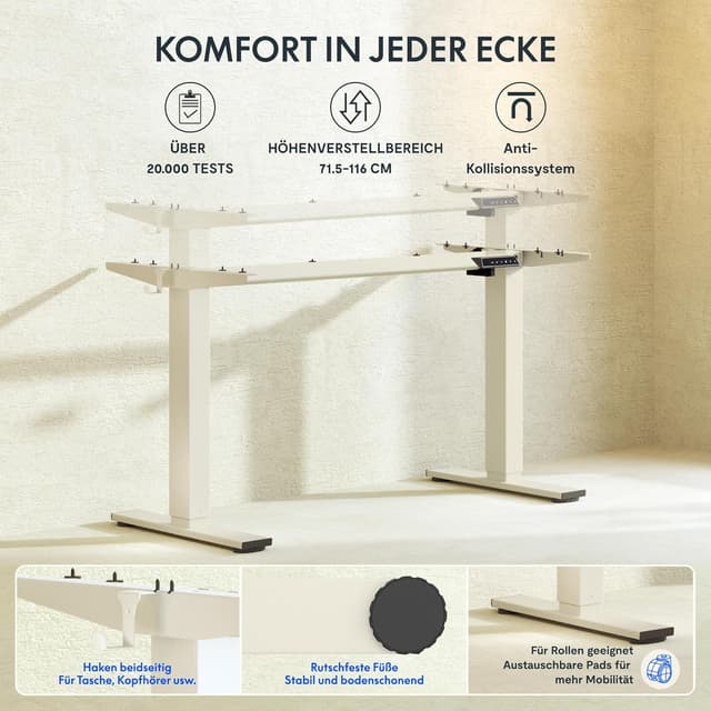 Thumbnail 2 de FlexiSpot Bureau debout électrique 71,5–116 cm