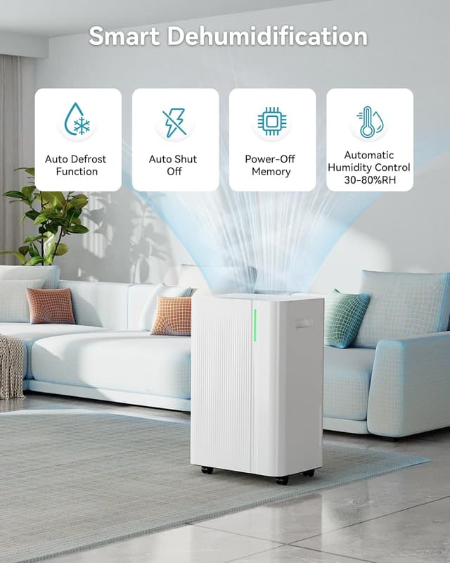 Thumbnail 5 de EUHOMY 20L Dehumidifier for Home