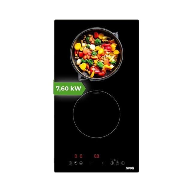 Detalle 2 de svan SI2301 Placa inducción 2 zonas 3500W