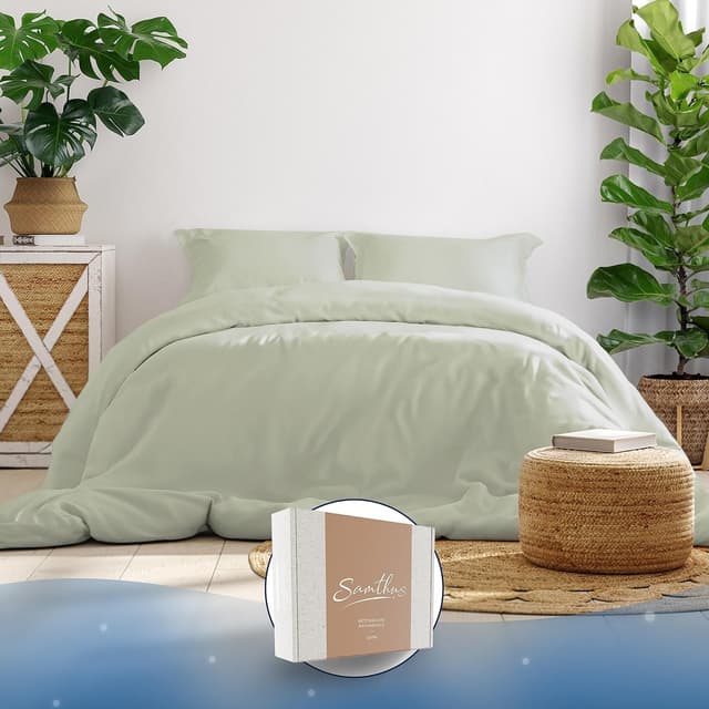 Detalle de Samthus Satin Bettwäsche 155x220 Baumwolle