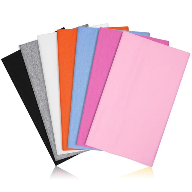 Detalle de DiyJibb Damen Stirnbänder im 7er-Set – breite Haarbänder für Workout, Stoff, Baumwolle/Polyester/Spandex