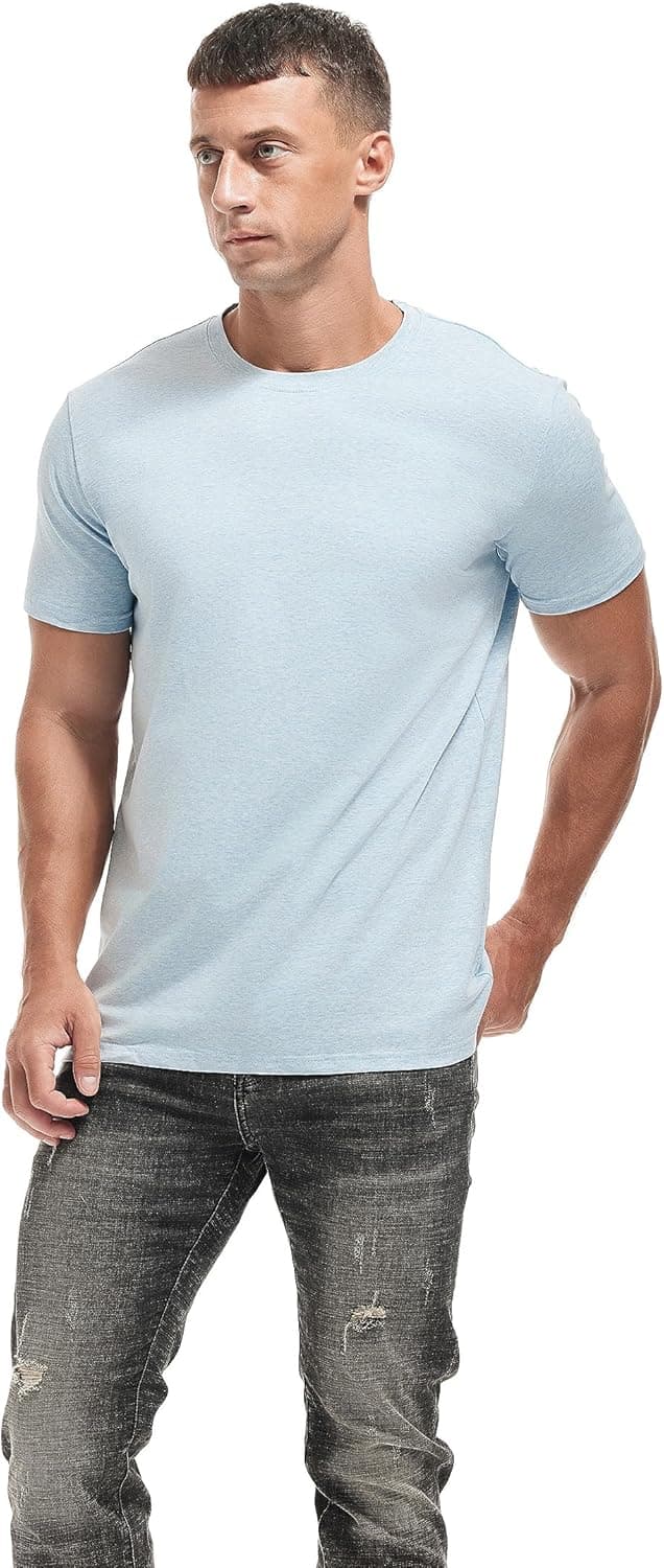Detalle de VEIISAR Herren T-Shirt Slim Fit 2er-Set