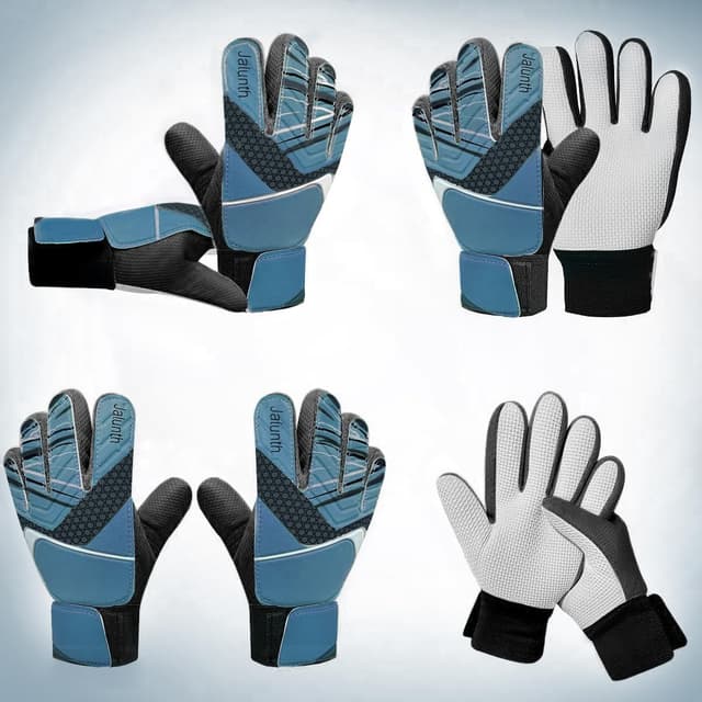 Detalle de Jalunth Torwarthandschuhe Kinder mit rutschfester Latex-Handfläche – für Training & Spiel