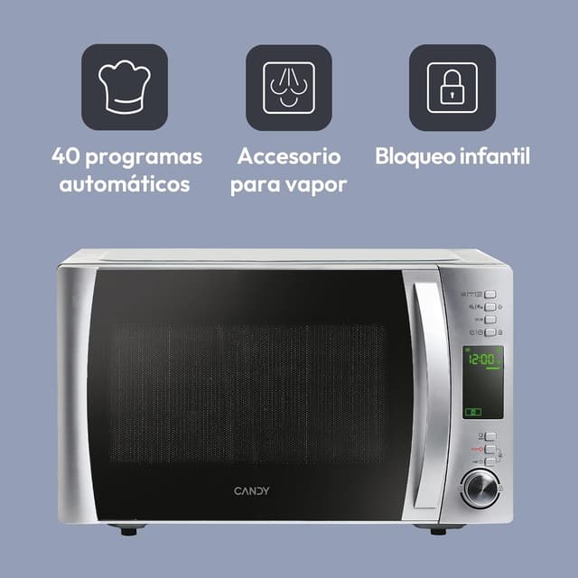 Thumbnail 2 de Candy X-Range CMXG22DS/ST, Microondas Grill Inox con App 🍽