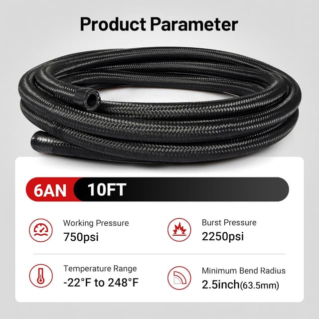 Thumbnail 3 de EVIL ENERGY 6AN Fuel Line Kit 10ft 🛠