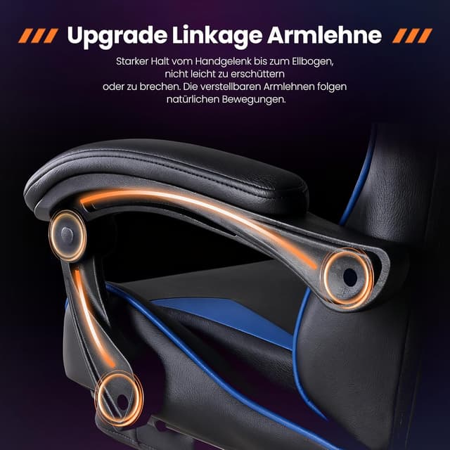 Thumbnail 6 de Sweetcrispy Sedia da gaming ergonomica 130 kg