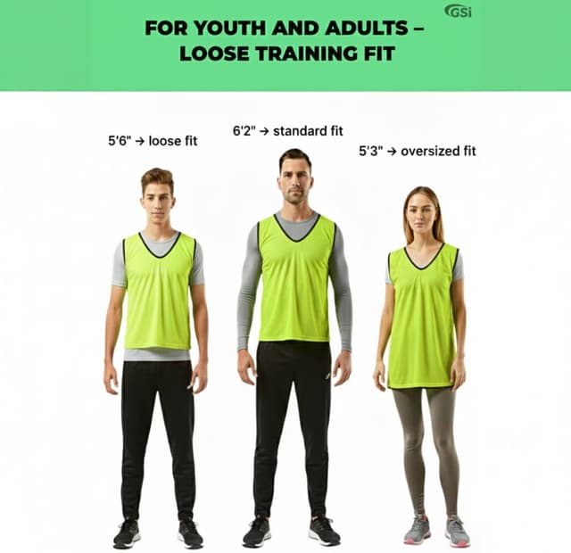 Thumbnail 6 de GSi Sports Pinnies mesh training vests pack