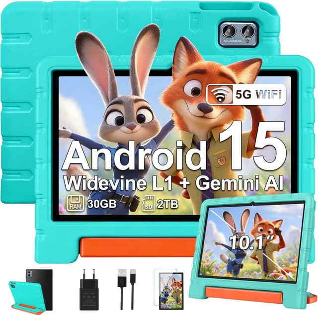 Detalle de ZIOVO Kinder-Tablet 10 Zoll mit Android 15