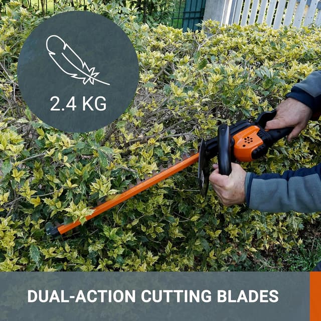 Detalle de WORX WG261E.9 20V Cordless Hedge Trimmer (45cm) – Tool Only
