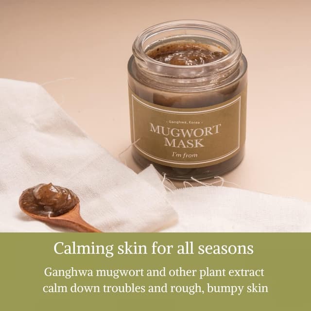 Detalle de I'm from Mascarilla de Artemisa 3.88 fl oz 🌿 Calmante para piel sensible