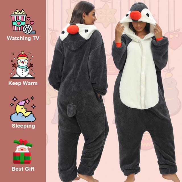 Thumbnail 1 de LATH.PIN Panda Onesie Pyjamas Jumpsuit