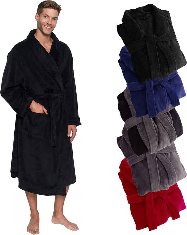 Imagen de Ross Michaels Robe Mid Length Plush Fleece 42" en OfertitasTOP