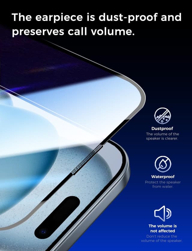 Thumbnail 5 de MAGIC JOHN iPhone 15 screen protector 2-pack