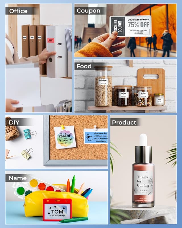 Thumbnail 3 de Phomemo M220 thermal label maker (80cm) for barcodes, addresses and shipping labels