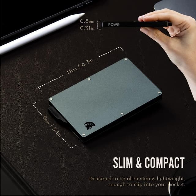 Detalle de POWR Card Holder Wallet RFID blocking slim wallet 💳