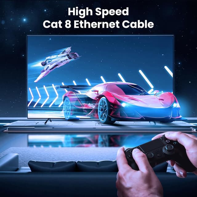 Thumbnail 6 de BAHIWOM Cat8 Ethernet Cable 30m