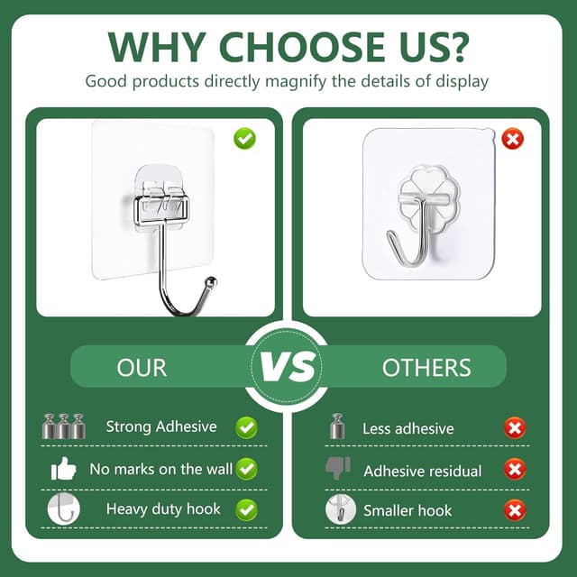 Thumbnail 5 de EOSWRU Self Adhesive Hooks 15 kg