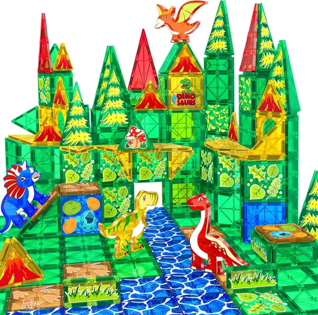 Thumbnail 6 de obakaer 64-teilige magnetische Bausteine Straßenaufsatz-Set mit Magnetfliesen (STEM) – für Kinder ab 3 Jahren