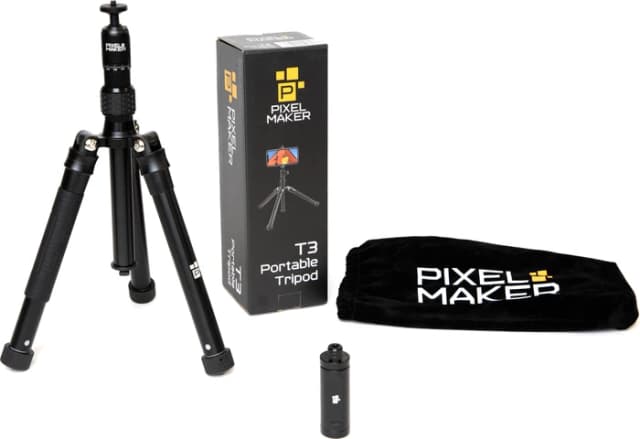 Thumbnail 1 de Pixel Maker T3 Smartphone Tripod – tragbares Ministativ & Monopod für Vlogger